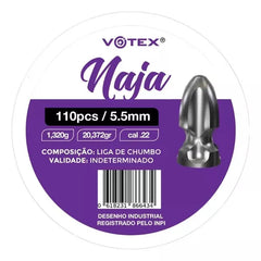 CHUMBINHO VOTEX NAJA 5.5MM 1,320G 110PC CHUMBINHO VOTEX NAJA 5.5MM 1,320G 110PC