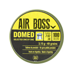 CHUMBINHO AIR BOSS DOMED 7,62MM 100UN CHUMBINHO AIR BOSS DOMED 7,62MM 100UN
