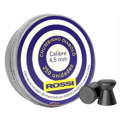 CHUMBINHO ROSSI DIABOLO 4,5MM 250 UN CHUMBINHO ROSSI DIABOLO 4,5MM 250 UN
