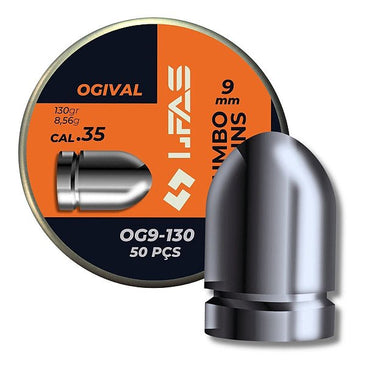 CHUMBINHO 9MM OGIVAL 130 GRAINS CHUMBO