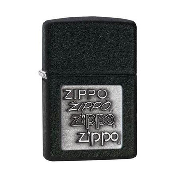 ISQUEIRO ZIPPO BLACK CRACKLE SILVER