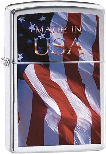 ISQUEIRO ZIPPO MADE IN USA FLAG