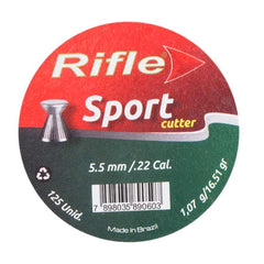 CHUMBINHO RIFLE ROUND 5,5MM 125UND